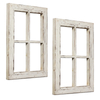 French Window Frame Wall Decor 11" x 16" - Set of 2