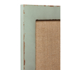 18x29 Linen Bulletin Board, Rustic Wood Frame Decor