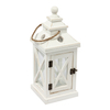 Solid Wood White Lanterns Decorative 16"