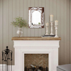 Farmhouse Small Arched Mirrors 16 X 12 Inch, Distressed White