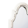 Distressed White Small Vintage Oval Mirrors for Wall Decor 11 inch