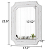 Rustic White Mirror 18 X 24 Inch, Horizontal or Vertical