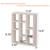 Wood White Shadow Box Frame with Shelves
