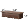 Wood Scalloped Decorative Floating Shelves