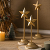 Christmas Standing Gold Star Set of 3, Metal Farmhouse Star Sign