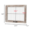 Rustic Chicken Wire Frame, Framed Photo Display Board/Wall Grid Panel