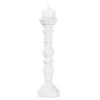 Farmhouse Wooden Pillar Candle Holders, 16" Tall Handmade Distressed