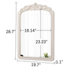 Vintage Arch Mirror with Beaded Detailing 29 X 20 Inch, Wood Frame