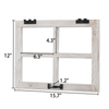 Small Rustic Window Frame Wall Decor 12 X 16 Inch, Washed White