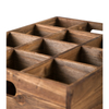 Rustic Wooden Crates for Storage 16 X 12 Inches, Carrying Handles