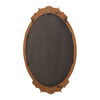 Antique Baroque Oval Mirror for Wall 30 X 18 Inch, Black