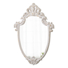 Hand Carved Distressed Solid Wood Framed Mirror