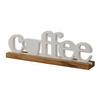 Rustic Coffee Signs for Coffee Station 15 Inches, Distressed White