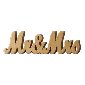 Vintage Gold Mr & Mrs Sign for Wedding Table 14 Inches