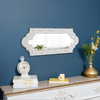 Distressed White Vintage Narrow Mirror 18.1 X 29.9 Inch
