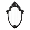 Vintage Black Wall Mirrors 16 x 24 inch, Distressed Finish Golden