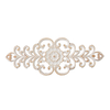 White Distressed Carved Wood Wall Art, 26x10 Over the Door Decor