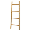 4-Tier Rattan Blanket Ladder Shelves, 3.9Ft (47Inches) Decorative Ladder Holder