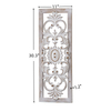 Farmhouse Wood Wall Decor 30 Inch, Handmade Washed White