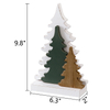 Farmhouse Tabletop Christmas Tree Decorations 10 Inch