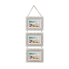 3x5 Vintage Collage Picture Frames for Wall, Distressed White
