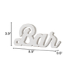 Rustic Coffee Bar Signs for Home Bar 9 Inch, Distressed White