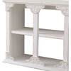 Vintage Rustic 3-Tier Floating Shelves for Wall White