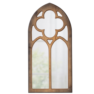 Rustic Gothic Cathedral Window Mirror 18 X 36 Inch
