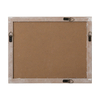 Small Linen Bulletin Board - White Wood Framed Memo Board