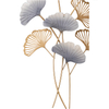 Modern Small Ginkgo Leaf Metal Wall Decor 9 X 11 Inches