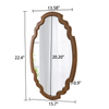 Hanging Farmhouse Oval Mirrors for Wall Decor 16 X 22 Inch