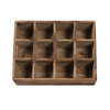Farmhouse Wooden Storage Crate for Decoration, 12 Individual Slots