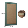 29x18 Fabric Bulletin Board, Distressed Green Wood Framed