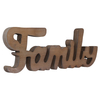 Farmhouse Family Sign for Shelf Living Room, 15 inches