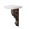 Small Wood Floating Shelf 12 Inches Tall, Farmhouse Decorative Shelf