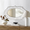 Oval Decorative Ornate Wall Mirror 