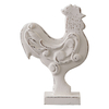 Rustic Small Chicken Statue Kitchen Decor 6 X 8 Inch, White, Wood