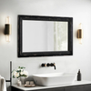 Rustic Black Mirrors with Bead Decor 29 x 20 Inches