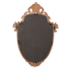 Hand Carved Distressed Solid Wood Framed Mirror