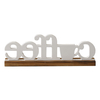 Rustic Coffee Signs for Coffee Station 15 Inches, Distressed White