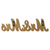Vintage Gold Mr & Mrs Sign for Wedding Table 14 Inches