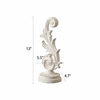 Vintage Wood Sculptures Home Decor 13 in, Distressed Finish White