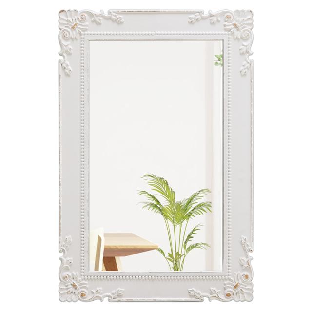 Antique White Bathroom Mirror 24 x 36 Inch