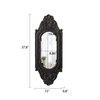 Vintage Black Distressed Finish Gothic Mirror 15 X 38 Inch, 