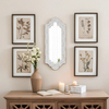 Distressed White Vintage Narrow Mirror 18.1 X 29.9 Inch