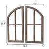 Farmhouse Window Frame Wall Decor 30 Inch, Set of 2