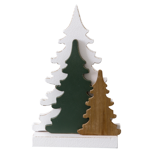 Farmhouse Tabletop Christmas Tree Decorations 10 Inch