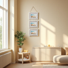3x5 Vintage Collage Picture Frames for Wall, Distressed White