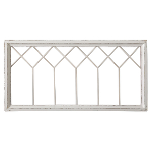 Rustic Window Frame Wall Decor 19 X 39 Inches, Distressed White