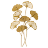 Modern Small Ginkgo Leaf Metal Wall Decor 9 X 11 Inches